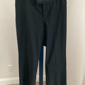 Massimo Women's Trousers - Stretch - Black with Metallic Pinstripe - Size 16